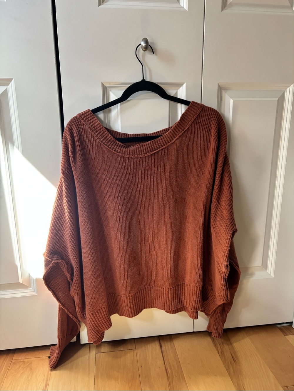 Pinkblush Maternity Rust Wide Neck Sweater